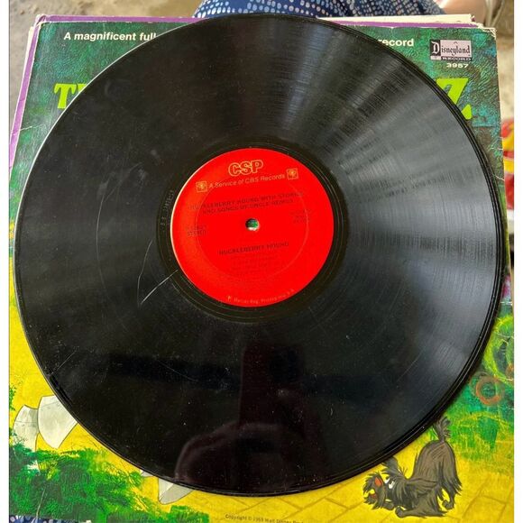 Vintage Huckleberry Hound Album With Stories And Songs From Uncle Remus Record 1 - Picture 3 of 4
